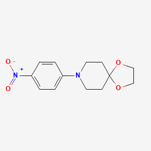 molecular formula C13H16N2O4 B1660590 8-(4-Nitrophenyl)-1,4-dioxa-8-azaspiro[4.5]decane CAS No. 79421-42-4