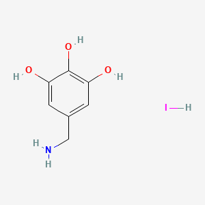 1,2-Benzenetriol, 5-(aminomethyl)-, hydriodide