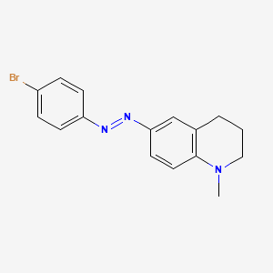 (4-bromophenyl)-(1-methyl-3,4-dihydro-2H-quinolin-6-yl)diazene