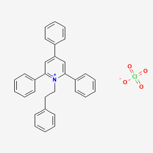 2,4,6-Triphenyl-1-(2-phenylethyl)pyridin-1-ium perchlorate