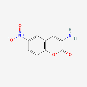 3-Amino-6-(hydroxy(oxido)amino)-2H-chromen-2-one