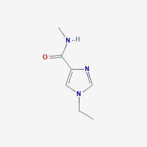 molecular formula C7H11N3O B166061 1-ethyl-N-methyl-1H-imidazole-4-carboxamide CAS No. 129993-51-7