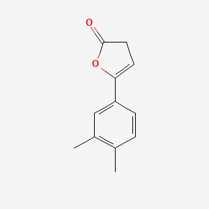 molecular formula C12H12O2 B1660617 5-(3,4-DIMETHYLPHENYL)-2(3H)-FURANONE CAS No. 80241-35-6