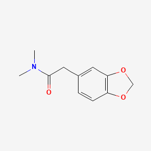 molecular formula C11H13NO3 B1660634 1,3-Benzodioxole-5-acetamide, N,N-dimethyl- CAS No. 80644-87-7