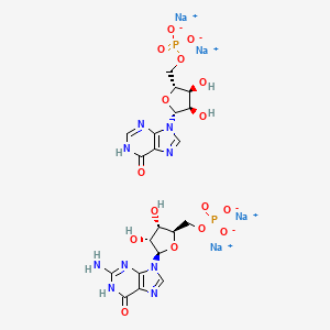 molecular formula C20H23N9Na4O16P2 B1660640 5'-核苷酸二钠 CAS No. 80702-47-2