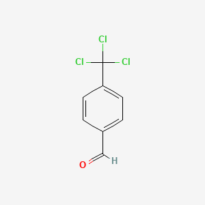 molecular formula C8H5Cl3O B1660641 Benzaldehyde, 4-(trichloromethyl)- CAS No. 80745-32-0