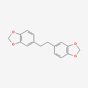 molecular formula C16H14O4 B1660644 5-[2-(1,3-Benzodioxol-5-yl)ethyl]-1,3-benzodioxole CAS No. 80784-19-6