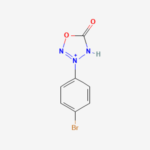 molecular formula C7H5BrN3O2+ B1660647 3-(4-Bromophenyl)-4H-oxatriazol-3-ium-5-one CAS No. 80862-31-3