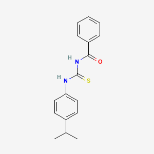 molecular formula C17H18N2OS B1660650 N-[(4-propan-2-ylphenyl)carbamothioyl]benzamide CAS No. 80967-50-6