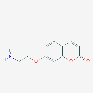 molecular formula C12H13NO3 B1660654 7-(2-Aminoethoxy)-4-methylchromen-2-one CAS No. 810673-12-2