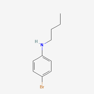 molecular formula C10H14BrN B1660655 Benzenamine, 4-bromo-N-butyl- CAS No. 81100-29-0