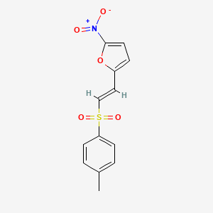 molecular formula C13H11NO5S B1660659 2-[(E)-2-(4-methylphenyl)sulfonylethenyl]-5-nitrofuran CAS No. 81191-20-0
