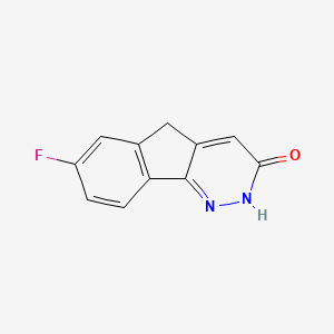 molecular formula C11H7FN2O B1660660 3H-Indeno(1,2-c)pyridazin-3-one, 2,5-dihydro-7-fluoro- CAS No. 81198-18-7