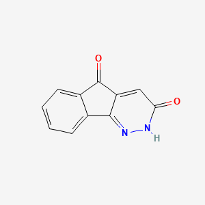 molecular formula C11H6N2O2 B1660661 5H-Indeno(1,2-c)pyridazine-3(2H),5-dione CAS No. 81198-22-3