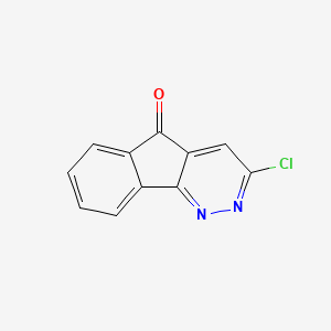 molecular formula C11H5ClN2O B1660662 5H-Indeno(1,2-c)pyridazin-5-one, 3-chloro- CAS No. 81198-23-4