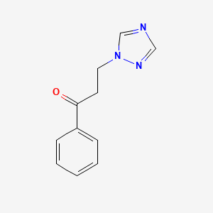 molecular formula C11H11N3O B1660664 1-Phenyl-3-(1h-1,2,4-triazol-1-yl)propan-1-one CAS No. 81234-25-5