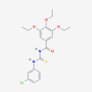 N-[(3-chlorophenyl)carbamothioyl]-3,4,5-triethoxybenzamide