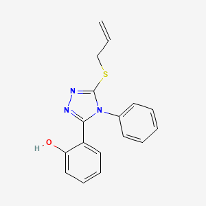 2-(4-Phenyl-5-(2-propenylthio)-4H-1,2,4-triazol-3-yl)phenol