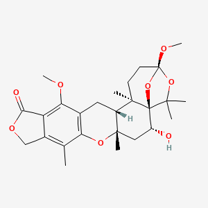 molecular formula C26H34O8 B1660681 Austalide B CAS No. 81543-02-4