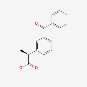 molecular formula C17H16O3 B1660684 (S)-Methyl-2-(3-benzoylphenyl)propanoate CAS No. 81601-91-4