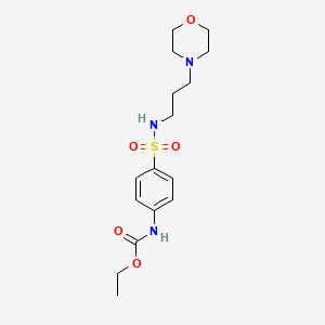 Carbamic acid, (4-(((3-(4-morpholinyl)propyl)amino)sulfonyl)phenyl)-, ethyl ester