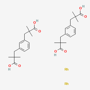molecular formula C32H44O8Rh2 B1660689 Bis[rhodium(a,a,a',a'-tetramethyl-1,3-benzenedipropionic Acid)] CAS No. 819050-89-0