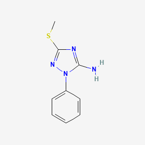 3-(methylthio)-1-phenyl-1H-1,2,4-triazol-5-amine