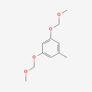molecular formula C11H16O4 B1660708 1,3-Bis(methoxymethoxy)-5-methylbenzene CAS No. 82265-37-0