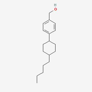 molecular formula C18H28O B1660716 [4-(4-Pentylcyclohexyl)phenyl]methanol CAS No. 82380-25-4