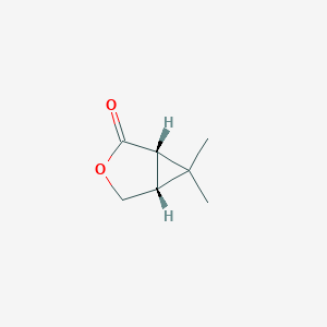 molecular formula C7H10O2 B1660726 (1S,5R)-6,6-Dimethyl-3-oxabicyclo[3.1.0]hexan-2-one CAS No. 82442-72-6