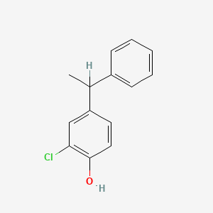 2-Chloro-4-(1-phenylethyl)phenol