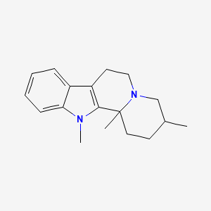 Indolo(2,3-a)quinolizine, 1,2,3,4,6,7,12,12b-octahydro-3,12,12b-trimethyl-
