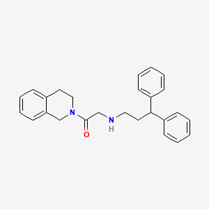 Isoquinoline, 2-[[(3,3-diphenylpropyl)amino]acetyl]-1,2,3,4-tetrahydro-
