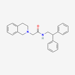 2-(3,4-Dihydroisoquinolin-2(1H)-yl)-N-(2,2-diphenylethyl)acetamide