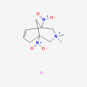 3,3-Dimethyl-1,5-dinitro-3-azabicyclo[3.3.1]non-6-en-3-ium iodide