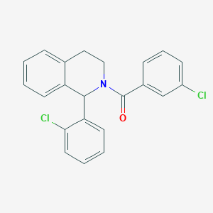 (3-Chlorophenyl)[1-(2-chlorophenyl)-3,4-dihydroisoquinolin-2(1H)-yl]methanone