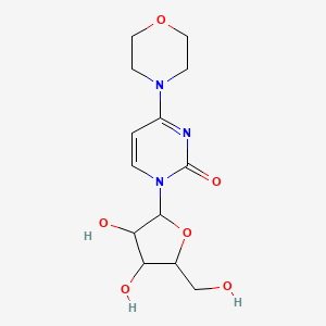 molecular formula C13H19N3O6 B1660761 1-[3,4-Dihydroxy-5-(hydroxymethyl)oxolan-2-yl]-4-morpholin-4-ylpyrimidin-2-one CAS No. 82855-65-0