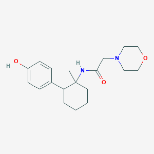 4-Morpholineacetamide, N-[2-(4-hydroxyphenyl)-1-methylcyclohexyl]-