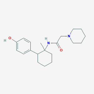 molecular formula C20H30N2O2 B1660775 1-Piperidineacetamide, N-[2-(4-hydroxyphenyl)-1-methylcyclohexyl]- CAS No. 831234-21-0