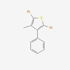 molecular formula C11H8Br2S B1660777 2,5-Dibromo-3-methyl-4-phenylthiophene CAS No. 83125-20-6