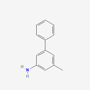 molecular formula C13H13N B1660782 [1,1'-Biphenyl]-3-amine, 5-methyl- CAS No. 83245-91-4