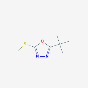 molecular formula C7H12N2OS B1660792 2-Tert-butyl-5-methylsulfanyl-1,3,4-oxadiazole CAS No. 83430-53-9