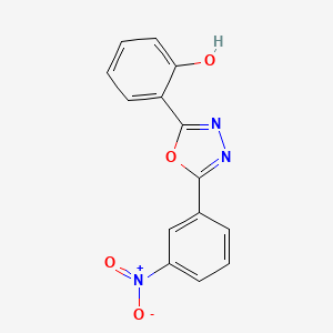 (6E)-6-[5-(3-nitrophenyl)-3H-1,3,4-oxadiazol-2-ylidene]cyclohexa-2,4-dien-1-one