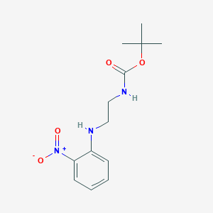 molecular formula C13H19N3O4 B1660797 tert-Butyl 2-(2-nitrophenylamino)ethylcarbamate CAS No. 834881-63-9