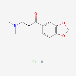 1-Propanone, 1-(1,3-benzodioxol-5-yl)-3-(dimethylamino)-, hydrochloride