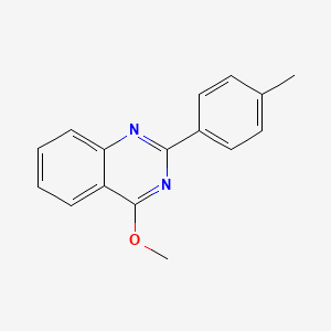 molecular formula C16H14N2O B1660811 4-Methoxy-2-(4-methylphenyl)quinazoline CAS No. 83801-00-7