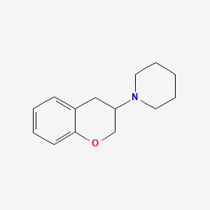 molecular formula C14H19NO B1660818 1-(3,4-Dihydro-2H-1-benzopyran-3-yl)piperidine CAS No. 83823-50-1