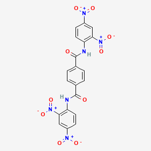 molecular formula C20H12N6O10 B1660822 1,4-Benzenedicarboxamide, N,N'-bis(2,4-dinitrophenyl)- CAS No. 83889-66-1