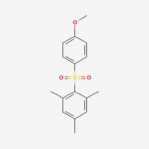 molecular formula C16H18O3S B1660831 2-(4-Methoxyphenyl)sulfonyl-1,3,5-trimethylbenzene CAS No. 84113-59-7