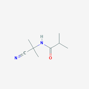 molecular formula C8H14N2O B1660836 N-(1-Cyano-1-methylethyl)isobutyramide CAS No. 84213-57-0